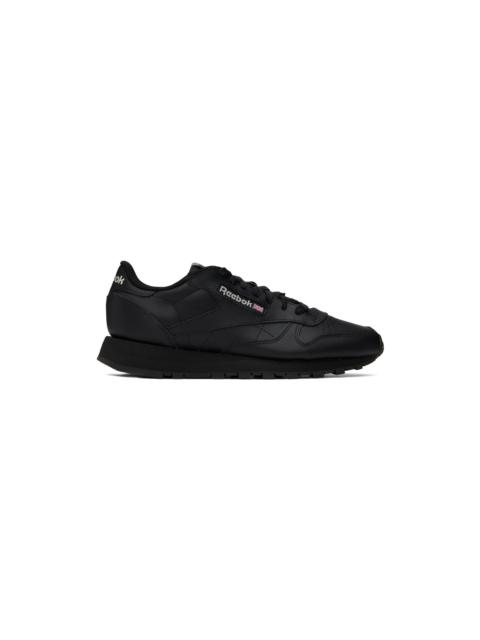 Reebok Black Classic Leather Sneakers