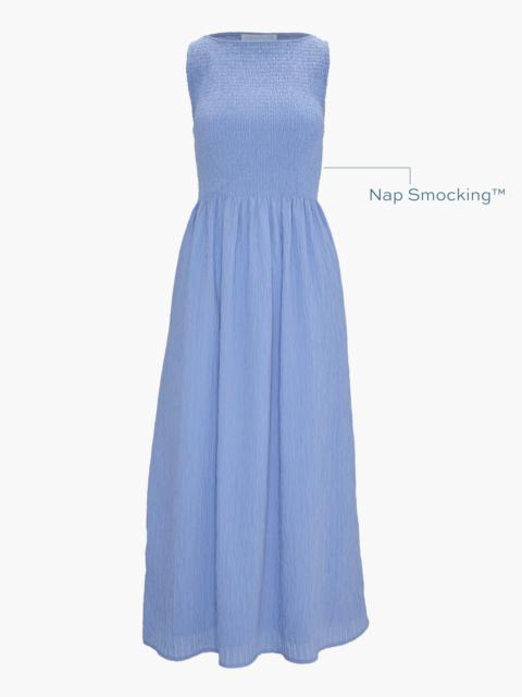 Hill House Home The Cosima Nap Dress - Bluebird Tonal Seersucker