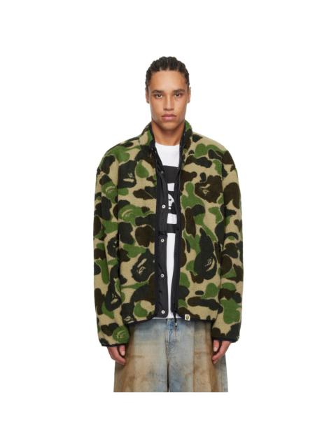 A BATHING APE® Green ABC Camo Boa Ripstop Reversible Jacket
