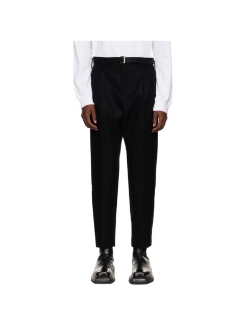 Black Belt Trousers