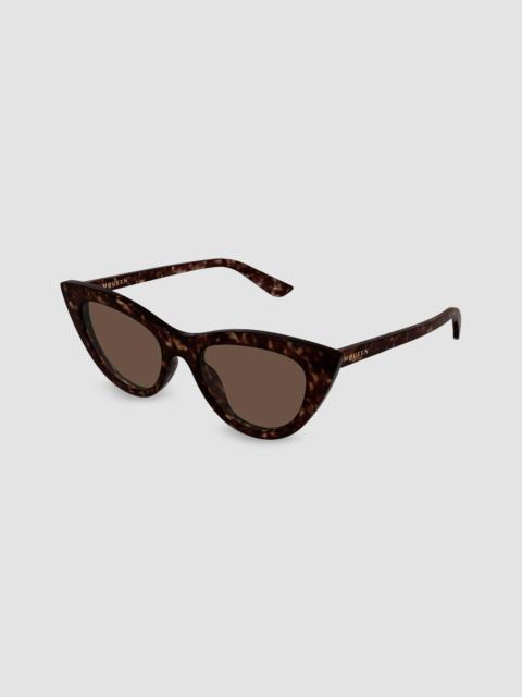 Alexander McQueen Women's Logo 53MM Spike Cat-Eye Sunglasses - Havana