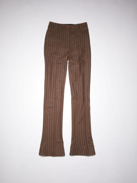 Acne Studios Striped trousers - Brown/black