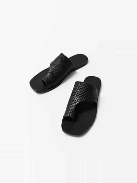 Woven Abstract Slide - Black