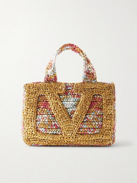 Valentino Viva Superstar Small Raffia Shoulder Bag