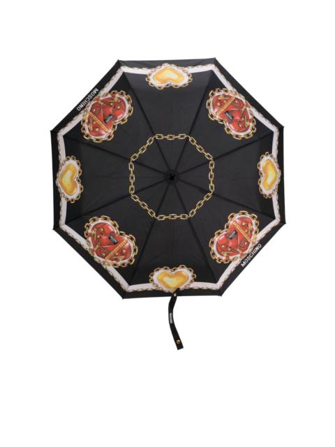 graphic-print umbrella