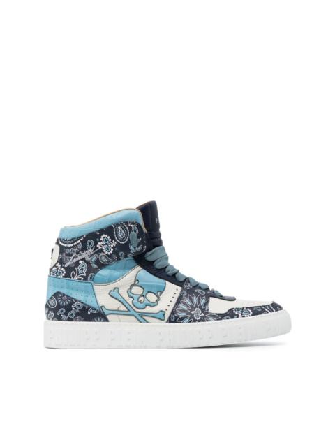 PHILIPP PLEIN paisley-print hi-top sneakers