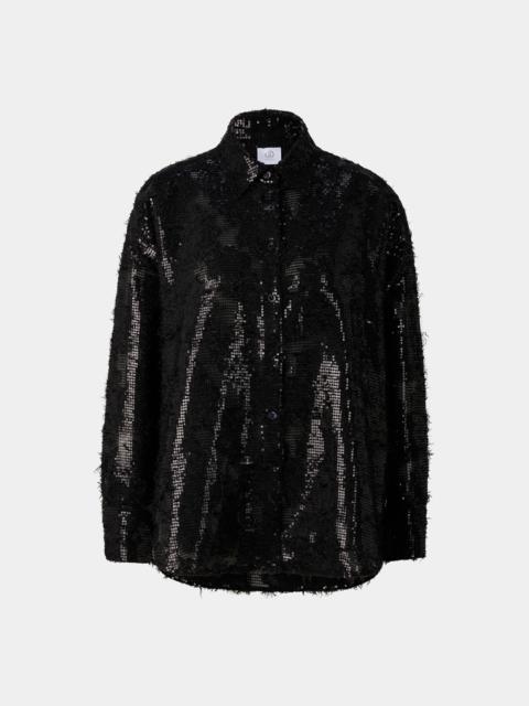 BOGNER Florence Sequin Shirt Blouse in Black