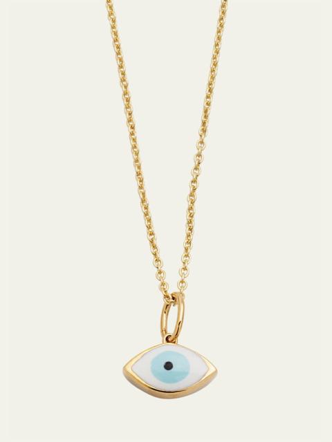 SYDNEY EVAN Medium Enamel Evil Eye Necklace