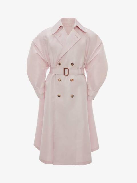 Alexander McQueen Oversized Trench Coat in Ice Pink