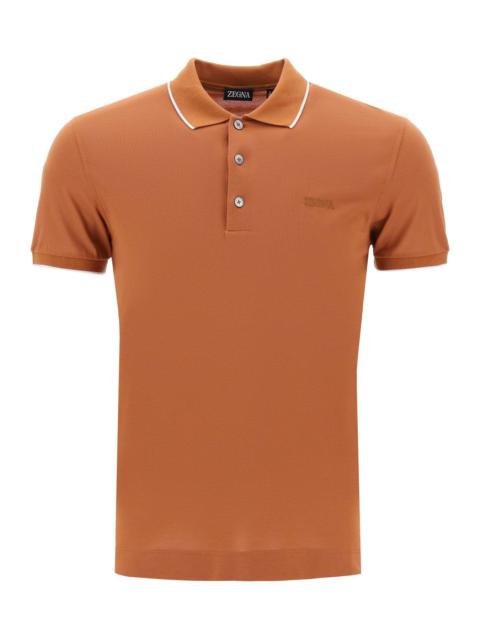 SLIM FIT POLO SHIRT IN STRETCH COTTON