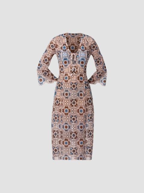 Shoshanna Women's Cannes Crochet Cover-Up Midi-Dress - Mocha Multi