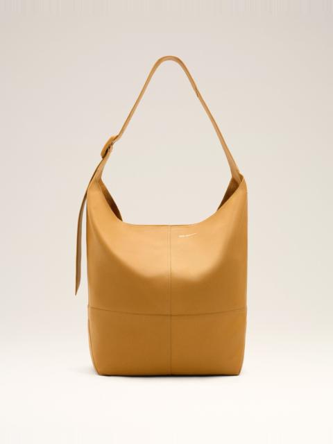 AMI Paris YELLOW TAURILLON LEATHER ETIENNE CROSSBODY BAG