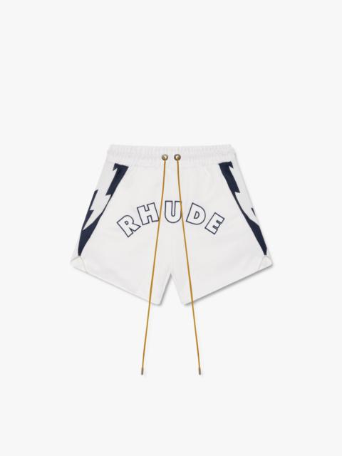 Rhude LOGO LIGHTNING SHORTS