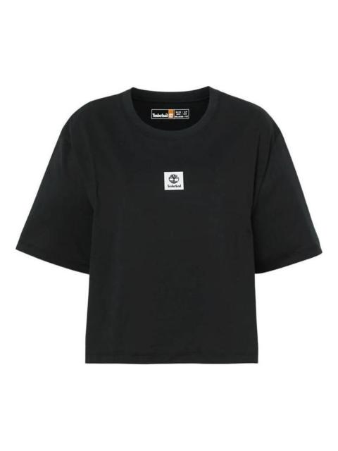 Timberland (WMNS) Timberland Logo T-Shirt 'Black' A5RZX-001