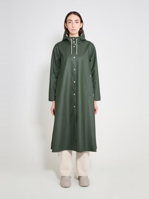 Stutterheim Mosebacke Long Raincoat Green