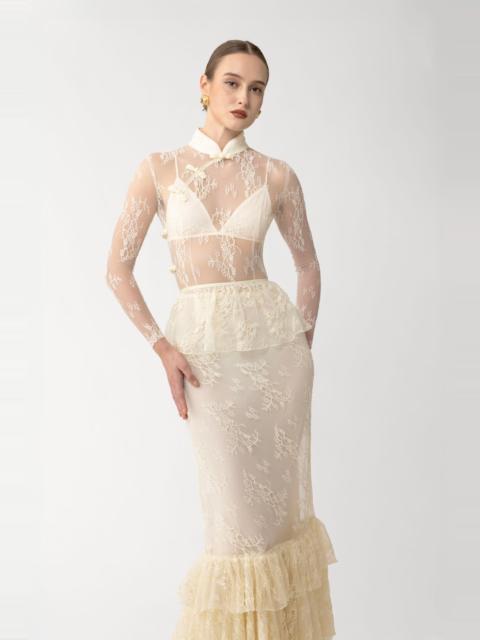 SAU LEE ROSIE LACE BODYSUIT