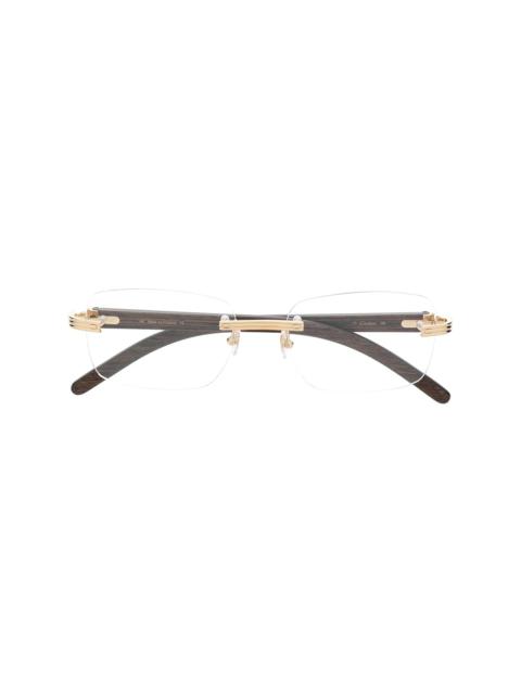 Cartier C de Cartier rectangle-frame glasses