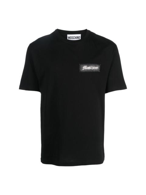 Moschino 로고 패치 승무원 목 티셔츠