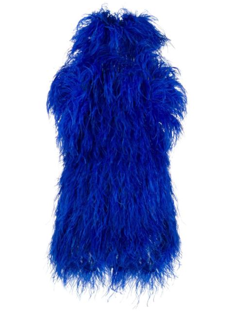 THE ATTICO feather mini dress
