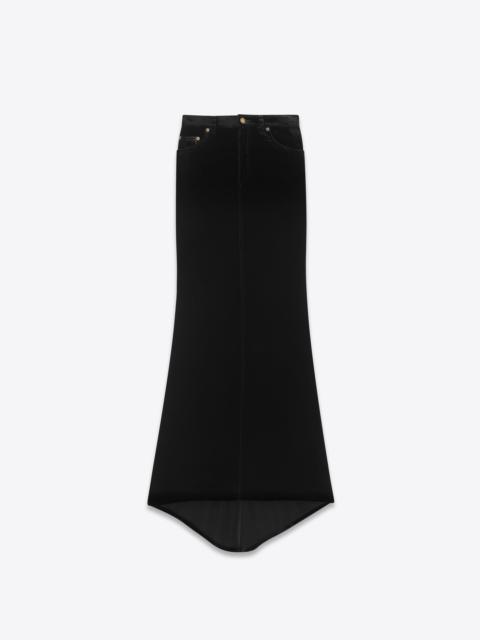 SAINT LAURENT long skirt in velvet