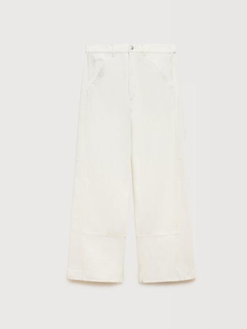 Marni WHITE DENIM WIDE-LEG JEANS
