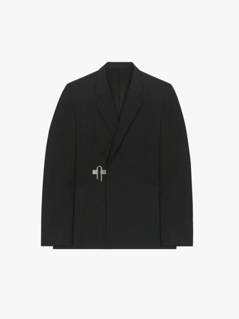 Givenchy SLIM FIT JACKET IN LIGHTWEIGHT WOOL WITH PADLOCK