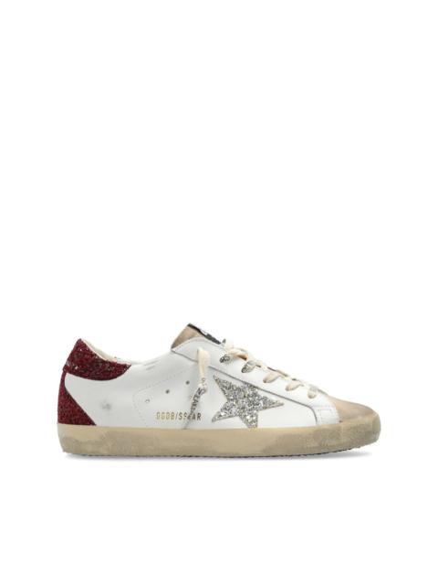 Super-Star distressed leather sneakers