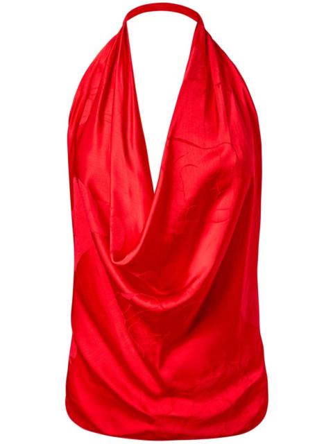 Alejandra Alonso Rojas draped silk top