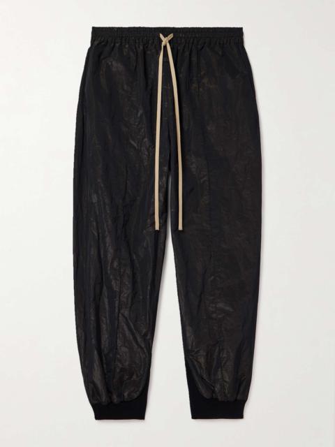 Fear of God Tapered Logo-Appliquéd Crinkled-Shell Sweatpants