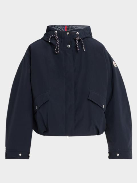 Moncler Eucalyptus Hooded Short Down Jacket