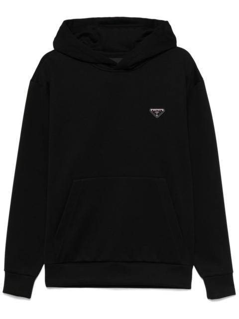 Prada triangle-logo hoodie