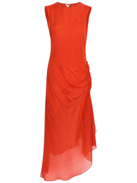 LIBEROWE Liberowe Enya Gathered Silk Midi Dress