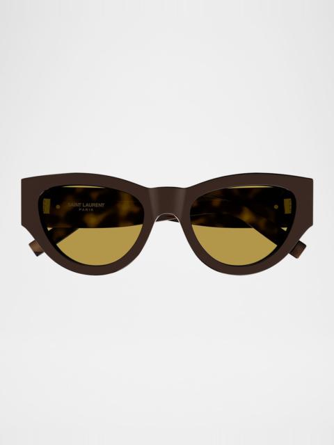SAINT LAURENT YSL Acetate Cat-Eye Sunglasses