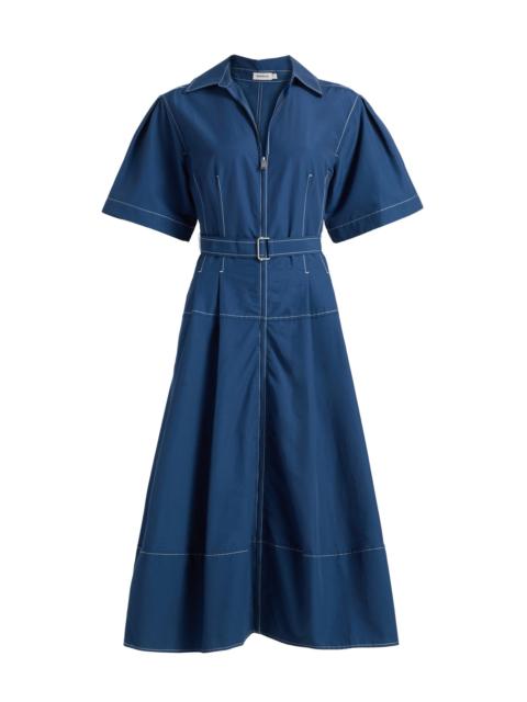 SIMKHAI Women's Meridith Cotton Midi-Shirtdress - Dark Indigo