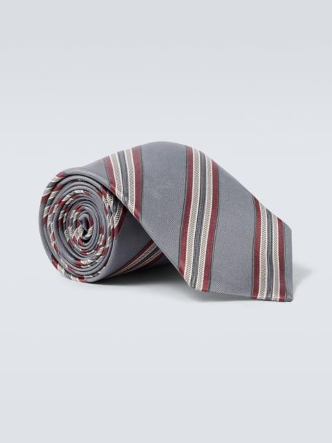 Brunello Cucinelli Striped silk tie