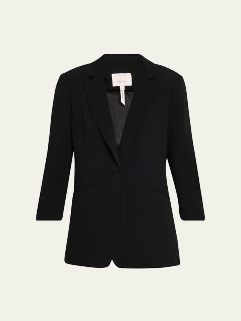 Cinq à Sept Khloe Crepe 3/4-Sleeve Blazer