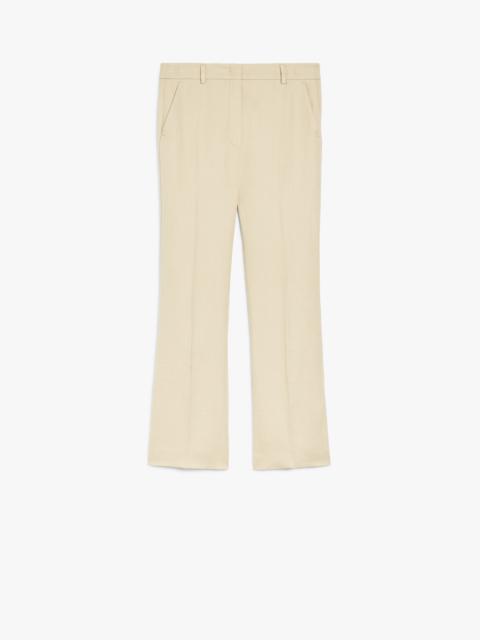 WEEKEND Max Mara AGAPE Batavia cotton and linen trousers