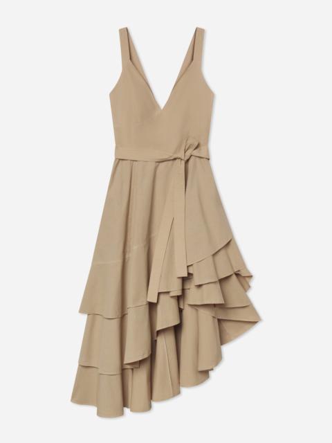 CO Asymmetric Layered Tank Dress in Garment-Dyed Cotton