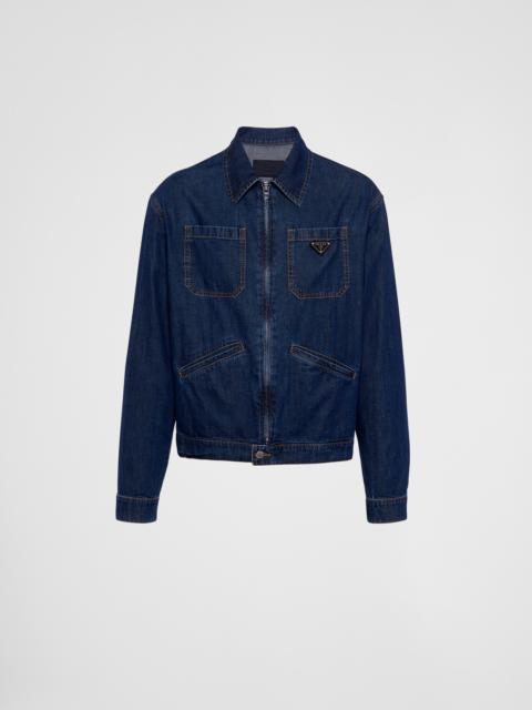 Prada Light denim zipper jacket