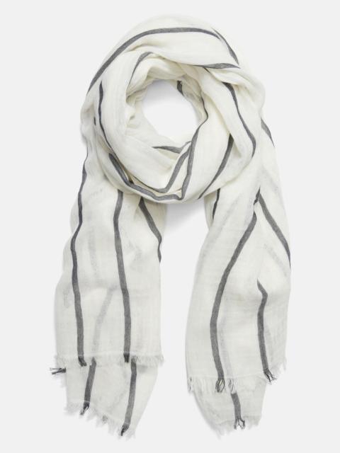 Vince Cotton Gauze Awning Stripe Scarf