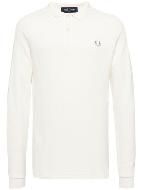 Fred Perry rib detail polo shirt