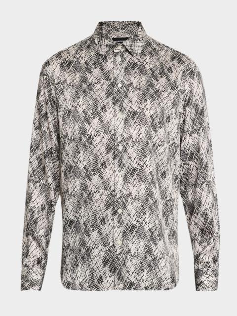 Men's Fantasia-Print Sport Shirt