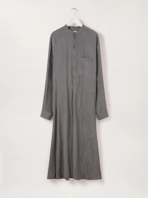 GUSSET COLLAR SHIRT DRESS
CRINKLED VISCOSE