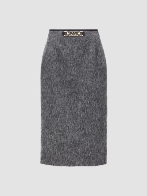 Moncler Wool Blend Midi Skirt