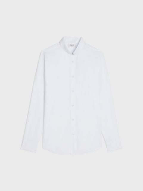 CELINE loose shirt with inverted collar in cotton poplin