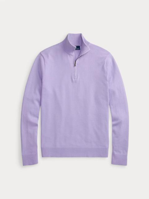 Polo Ralph Lauren Cotton Quarter-Zip Mockneck Sweater
