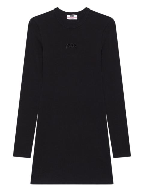 GCDS logo ribbed mini dress