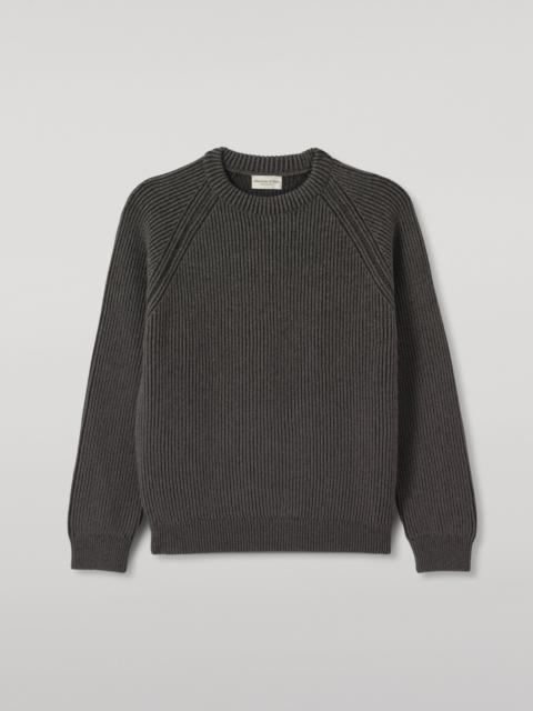 Johnstons of Elgin Pioneer Ombre Grey Cashmere Jumper