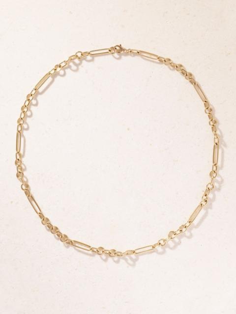 FOUNDRAE Small Mixed Clip 18-karat gold necklace Gold