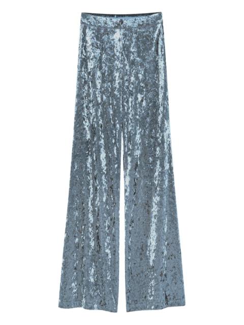 forte_forte crushed-velvet trousers